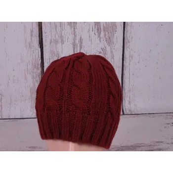 Čepice Zimní pletená čepice RDX 4016 vínová velikost čepic: 54-56cm (7-14 let, RDX vel. 6)