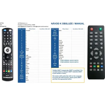 Dálkový ovladač General OPTEX ORT8897HD - dálkový ovladač