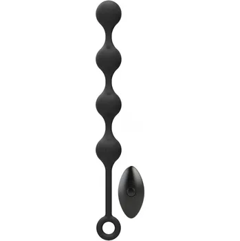 Nexus Quattro Remote Control Vibrating Pleasure Beads Black