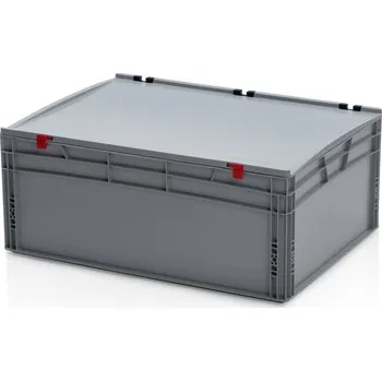 Přepravka na jídlo Přepravka EURO s víkem 80x60x33,5 uzavřený úchyt