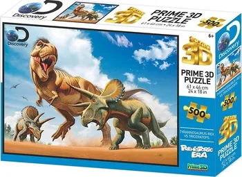 3D puzzle Prime 3D T-Rex vs Triceratops 500 dílků