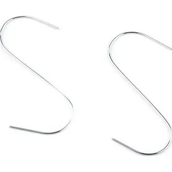 Vánoční ozdoba MFP Paper vánoční háčky na ozdoby stříbrné 50 ks