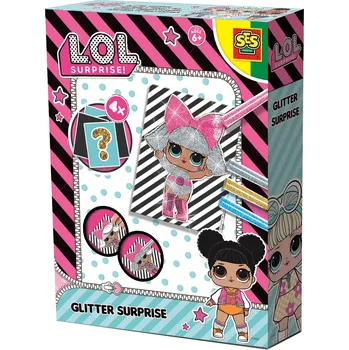 kreativní sada SES creative L.O.L. Vybarvování obrázků třpytkami