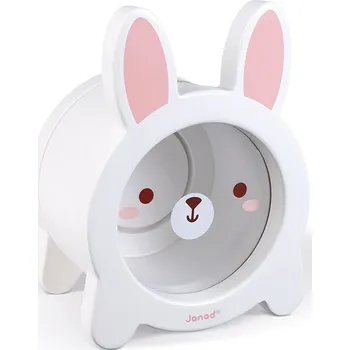 Pokladnička Janod J04654 dřevěná pokladnička zajíček