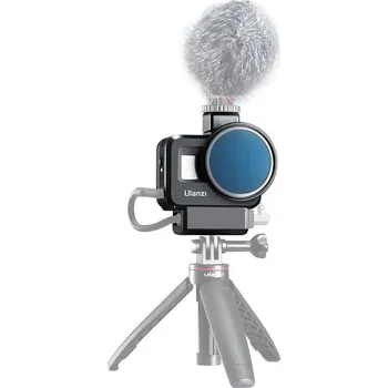 Mikrofon ULANZI Klec na GoPro 8, audio adaptér i externí mikrofon