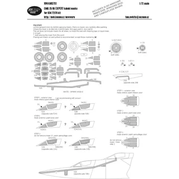 Plastikový model New Ware 1/72 Mask MiG-25 RU EXPERT (ICM 72176)