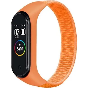 Příslušenství k chytrým hodinkám Xiaomi Mi Band 3/4 náhradní náramek Nylon Barva: Oranžová MBSCZ-NL025