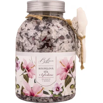 Koupelová sůl Koupel. sůl s bylinkami - Relaxační s ibiškem 1200g