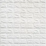 Samolepící pěnové 3D panely cihla bílý rozměr 70 x 77 cm