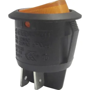 vypínač TRU COMPONENTS 1587657 kolébkový spínač TC-R13-244B-02 B/Y 220 V/AC 250 V/AC 10 A 2x vyp/zap s aretací 1 ks