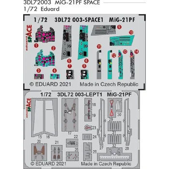 Plastikový model Eduard 1/72 MiG-21PF SPACE (EDUARD)