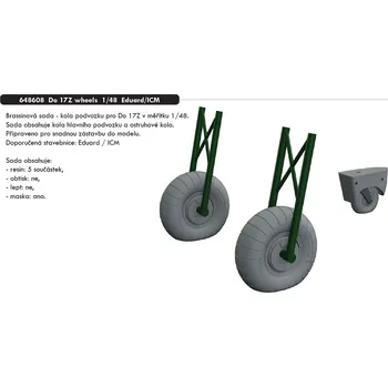 Plastikový model Eduard 1/48 Do 17Z wheels (EDUARD/ICM)