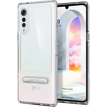 Spigen Slim Armor Essential S pro LG Velvet Crystal clear Pouzdro na mobilní telefon Spigen Slim Armor Essential S pro LG Velvet Crystal clear