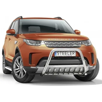 Tuning Ochranný přední rám se zuby nerez s EC homologací, Land Rover Discovery V, 2017- (98.DIS5-R1770-00)