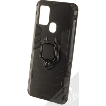 Pouzdro na mobilní telefon 1Mcz Armor Ring odolný ochranný kryt s držákem na prst pro Samsung Galaxy A21s černá (black)
