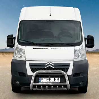 Tuning Ochranný přední rám se zuby nerez s EC homologací, Citroen Jumper II, 2014-2016 (59.JUMPER-R0070)