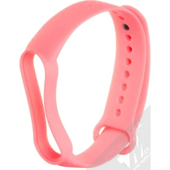 Sportovní měřič 1Mcz Strap řemínek pro Xiaomi Mi Band 5/6/7 růžový