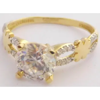 Prsten Klenoty Budín Krásný mohutný zásnubní zlatý prsten se zirkonem 585/1,97gr vel. 55 HK1039 (Klenoty Budín Krásný mohutný zásnubní zlatý prsten se zirkonem 585/1,97gr vel. 55 HK1039)