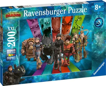 Puzzle Ravensburger Jak vycvičit draka 3 Dračí jezdci 200 dílků