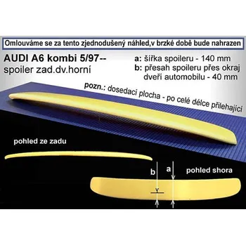 Auto-moto Spoiler na kapotu střešní, AUDI A6, 04/98-> Combi (57.330)