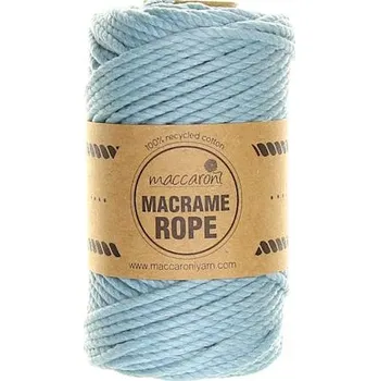 Příze Maccaroni Rope 4 mm světle modrá 2011L
