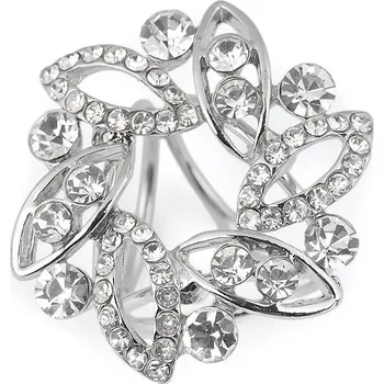 Spona / průvlek na šátek, barva 1 crystal