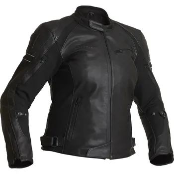 Moto bunda Halvarssons Risberg - dámská kožená motocyklová bunda černá