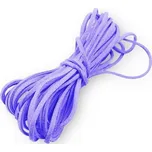 Semišová šňůrka světle fialová - 2,5 mm, délka 100 cm