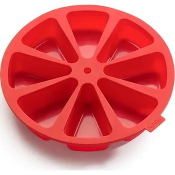 Nádoba na pečení Lékué Silikonová forma na 8 kousků dortu červená