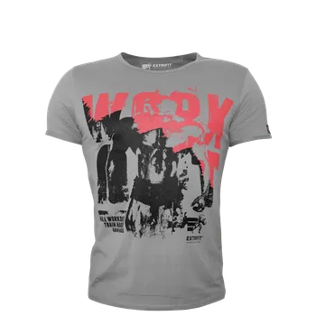 Extrifit Triko 36 Workout šedo červená XXL