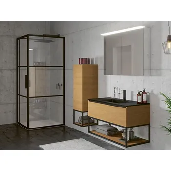 Riho Grid čtyřúhelníkový sprchový kout XL GB203 108,1-110,9x98,8-100,2x200 cm, čiré sklo (G004018121)