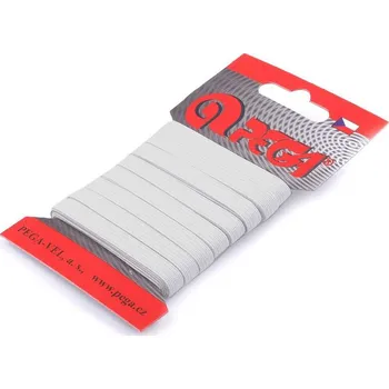 Prádlová pruženka na kartě šíře 5 mm, 7 mm, barva 1 (5 mm) bílá