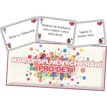Žertovný předmět Mediabox Karty splněných přání pro děti