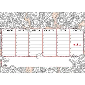 Kalendář Baloušek Tisk Plánovací mapa antistres A3 30 listů