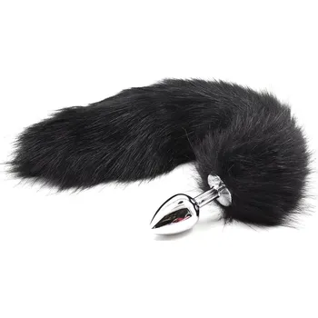 Anální kolík Černý liščí ocas, vel. S