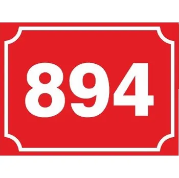 Tabule s číslem popisným - Obdélník 320x250mm