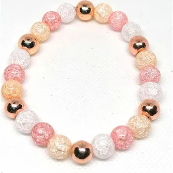 Náramek TRPĚLIVÉ ŠTĚSTÍ - mix kamenů