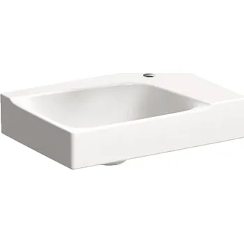 Geberit Xeno2 umývátko 40x28 cm, s otvorem pro baterii vpravo, bez přepadu, KeraTect, bílá (500.529.01.1)
