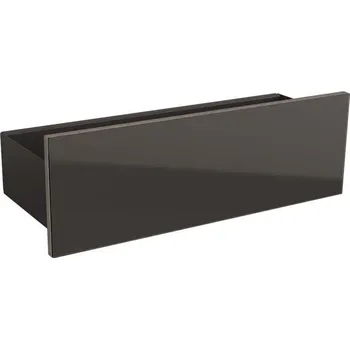 Koupelnový nábytek Geberit Acanto nástěnná polička 45x15,9x14,8 cm, práškový nástřik matný/lávový, sklo lesklé/lávové (500.617.JK.2)