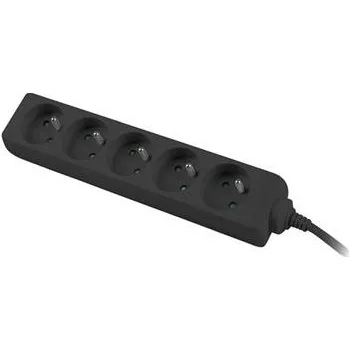 Kabel PremiumCord Prodlužovací přívod 230V 5m 5 zásuvek, černý