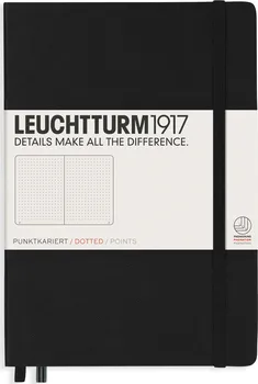 Zápisník Leuchtturm1917 Medium A5 tečkovaný černý