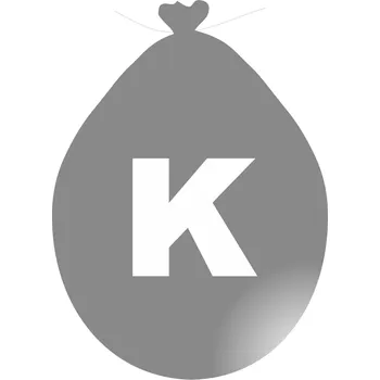 Balónek Balónek písmeno K stříbrné balonky.cz SK