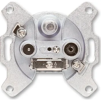 Elektrická zásuvka Přístroj zásuvky TV+R+SAT televizní, rozhlasové a satelitní koncová EU3303 ABB Element