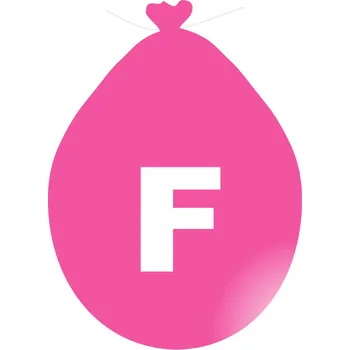 Balónek Balónek písmeno F růžové balonky.cz afr
