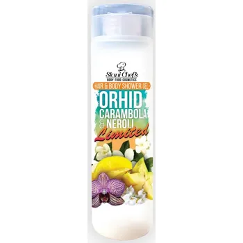 Sprchový gel Hristina Přírodní sprchový gel na vlasy a tělo orchidej, karambola, 250ml