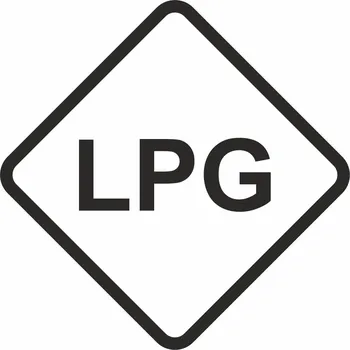 Značení označení paliv LPG - propan-butan samolepka UV tisk arch 15 ks 30mm