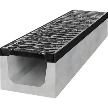 Odvodňovací žlab Betonový žlab D400 s litinovou mříží H200 1000 x 200 x 200 mm