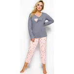 Taro, dámské pyžamo 146-Lena, šedá, vel. 3XL