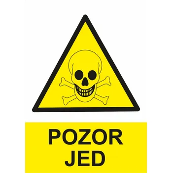 Pozor jed samolepící vinylová fólie A7 (105 x 74 mm)