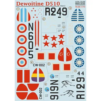 Plastikový model Print Scale 1/72 Dewoitine D.510 - part 2 (wet decals)